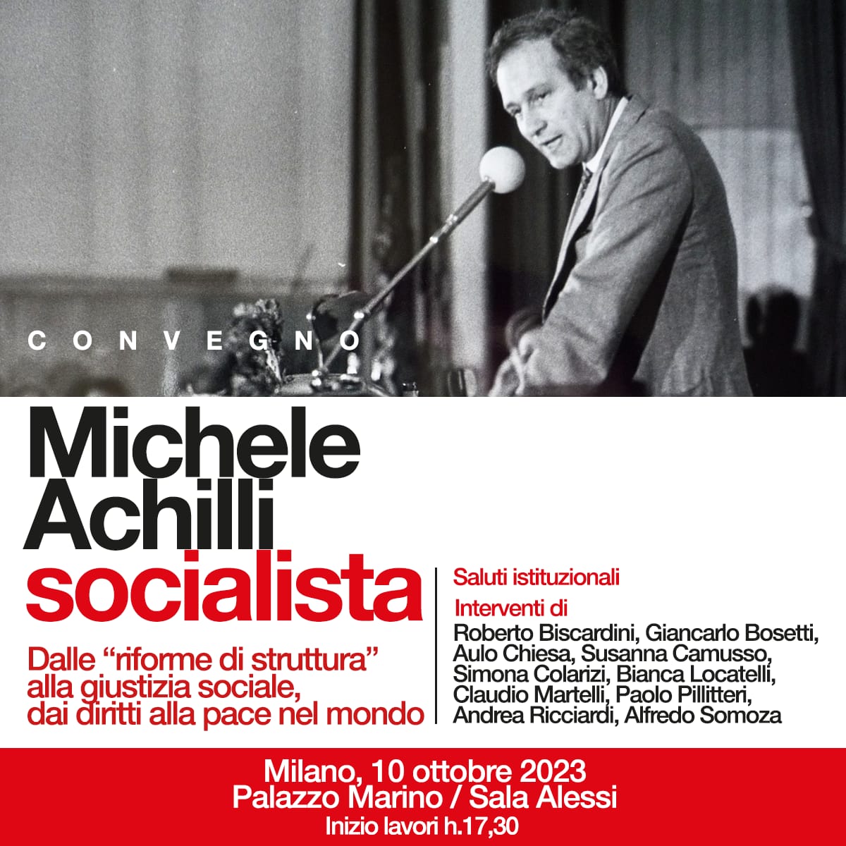 Michele Achilli, socialista